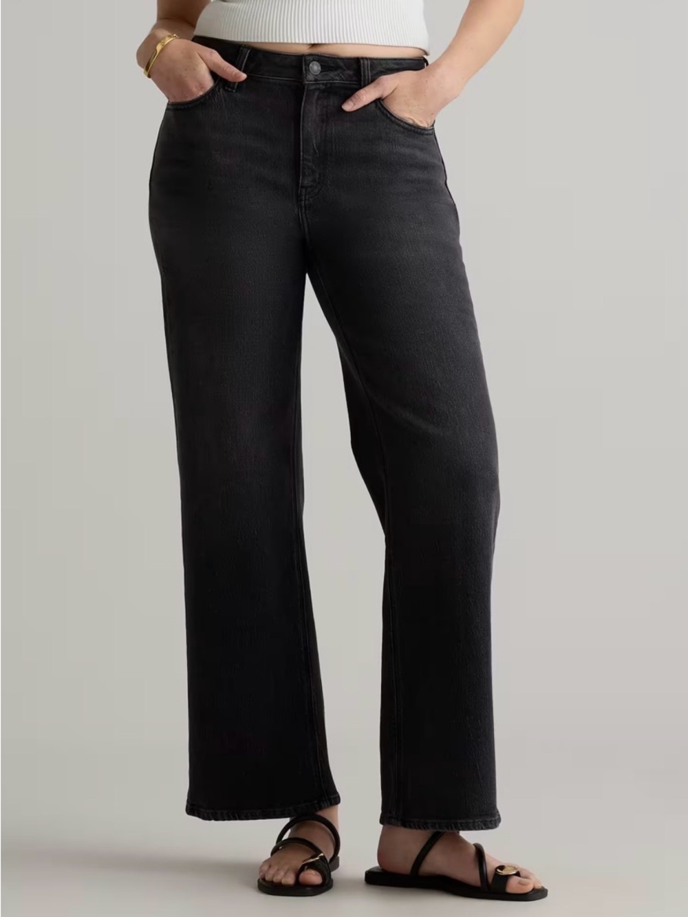 Quince Bella Stretch Relaxed Straight Jeans